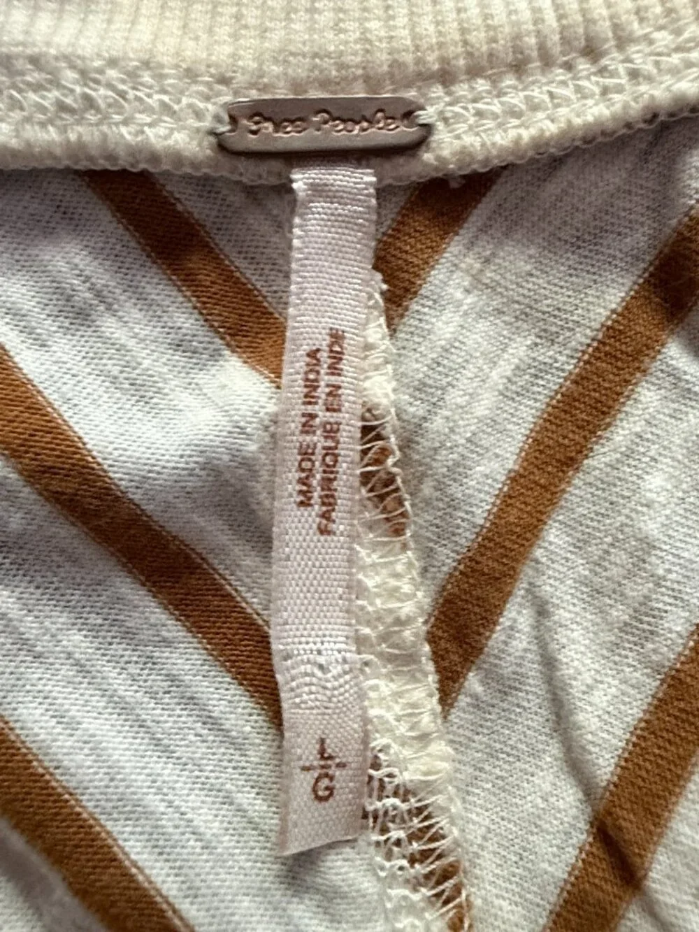 Free People Long Sleeve Striped Embroidered Sleeve Top Lot (3) -  Women's Large
